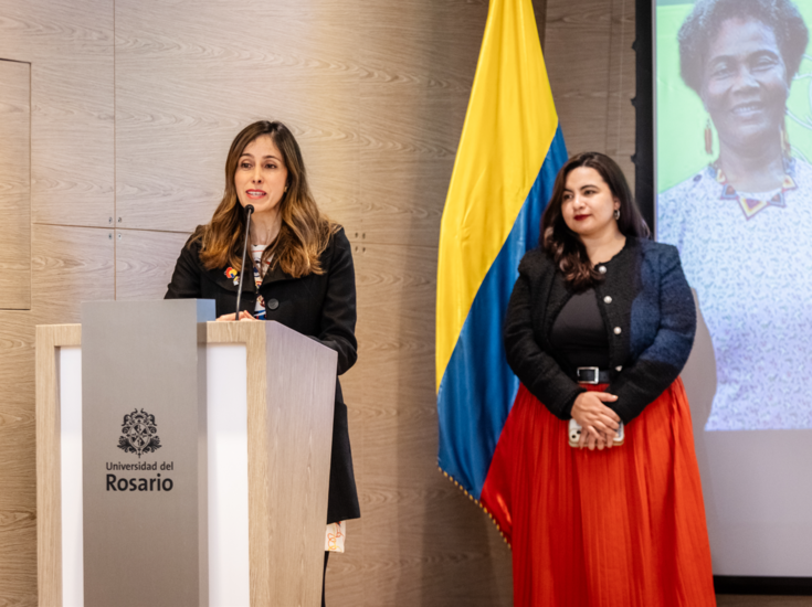 Alexandra Moreno, gerente de proyectos y Alexandra Reyes, coordinadora de proyectos y comunicaciones 