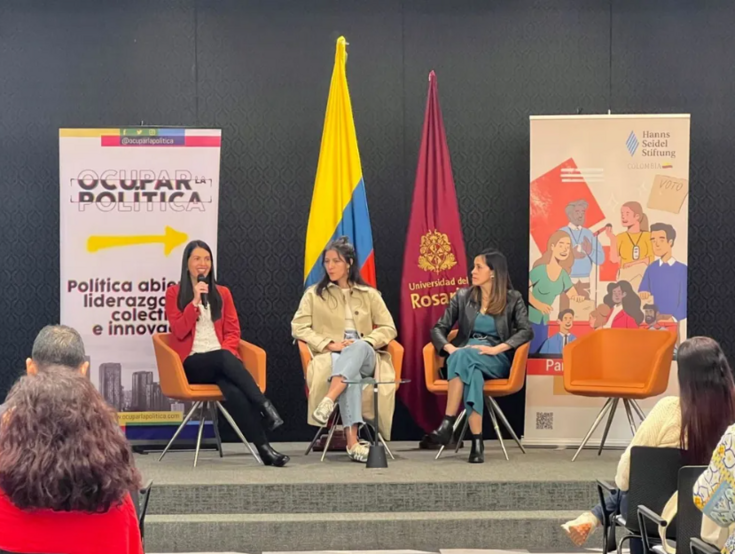 De izquierda a derecha: Paola Iregui - Universidad del Rosario, María Alejandra Victorino - Extituto y Alexandra Moreno - HSS 